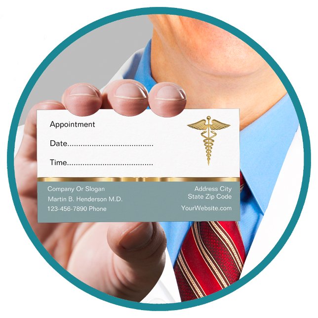 Tarjetas de visita para citas de Médica con clase (Subido por el creador)
