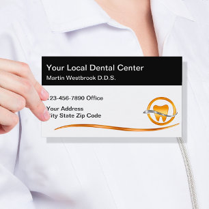 Tarjetas de visita para dentistas de odontología