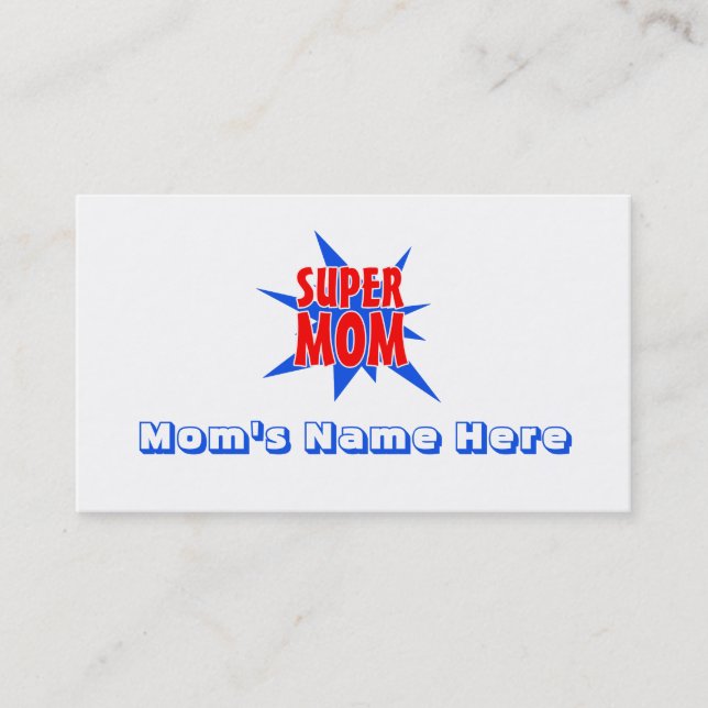 Tarjetas de visita para el día de la madre (Anverso)