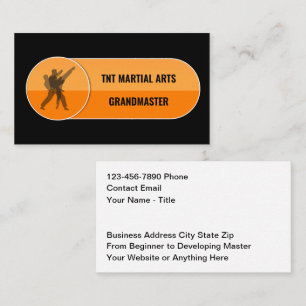 Tarjetas de visita para el gran maestro de artes m