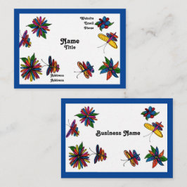 Tarjetas de visita para el jardín de mariposa
