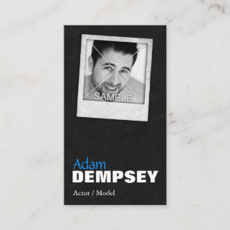 Tarjetas de visita para el modelo de actor de foto