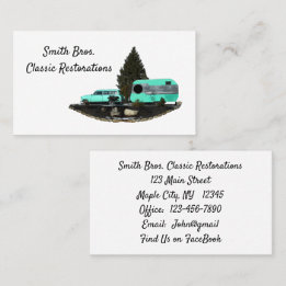 Tarjetas de visita para el rastreador de coches de