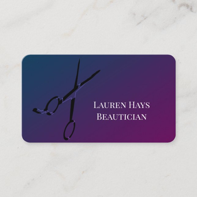 Tarjetas de visita para el Relieve metalizado Blac (Anverso)