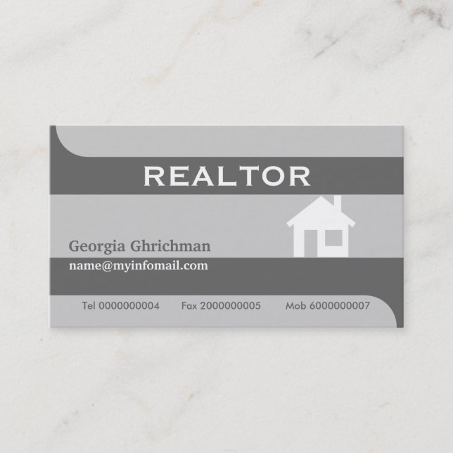 Tarjetas de visita para el sector inmobiliario - g (Anverso)