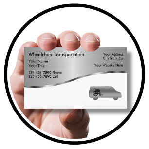 Tarjetas de visita para el transporte en silla de 