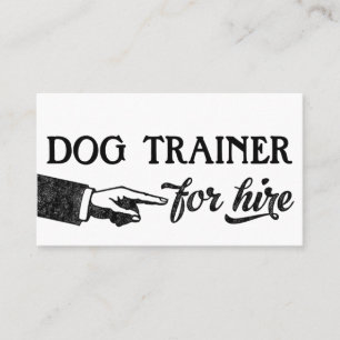 Tarjetas de visita para entrenador de perros - Gua