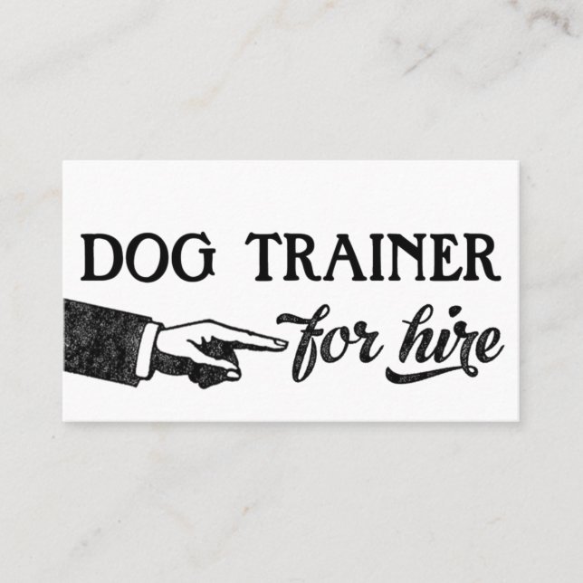 Tarjetas de visita para entrenador de perros - Gua (Anverso)
