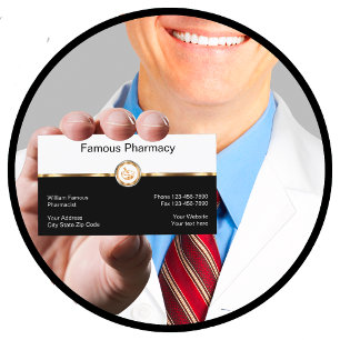 Tarjetas de visita para farmacia de calidad