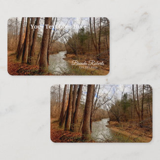 Tarjetas de visita para fotografía en Creek de Vir