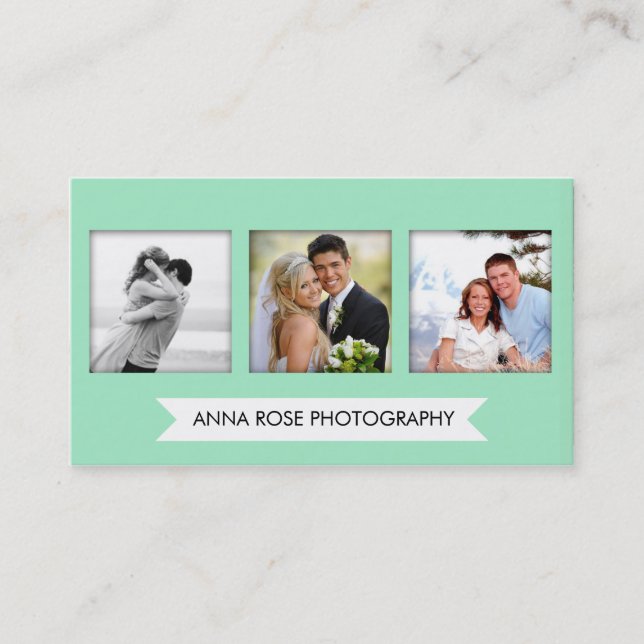 Tarjetas de visita para fotografía personalizado | (Anverso)