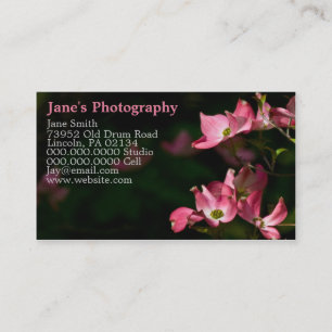 Tarjetas de visita para fotografía personalizado