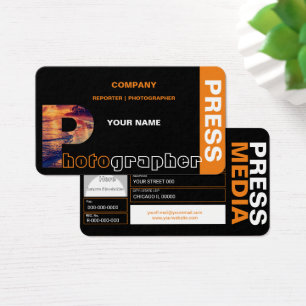 Tarjetas de visita para fotógrafos