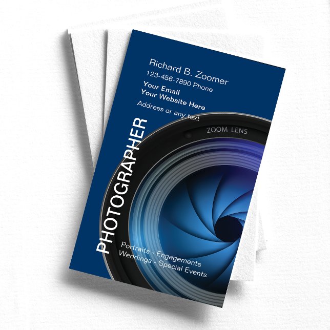 Tarjetas de visita para fotógrafos (Subido por el creador)