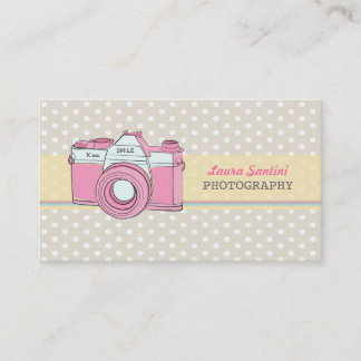 Tarjetas de visita para fotógrafos de cámara de ép