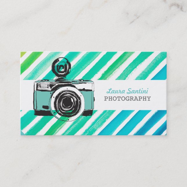 Tarjetas de visita para fotógrafos de cámara de ví (Anverso)