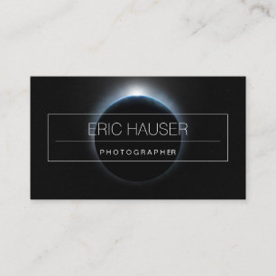 Tarjetas de visita para fotógrafos de Eclipse Eart