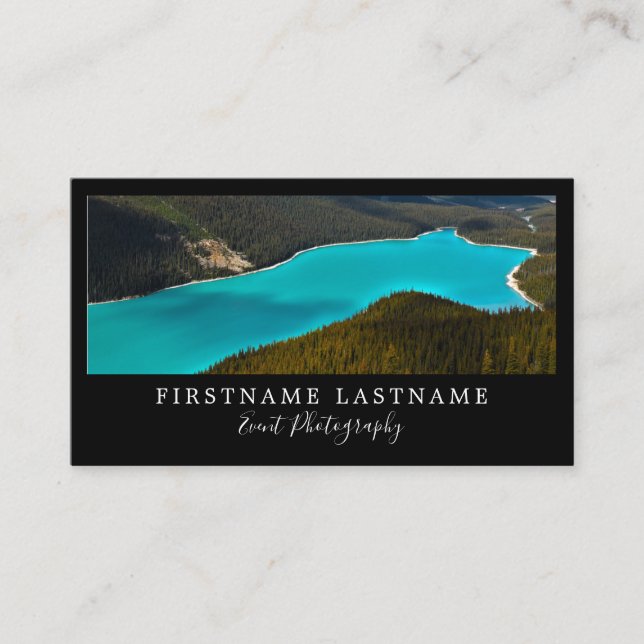 Tarjetas de visita para fotógrafos simples y moder (Anverso)