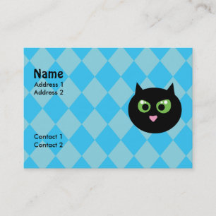 Tarjetas de visita para gato negro