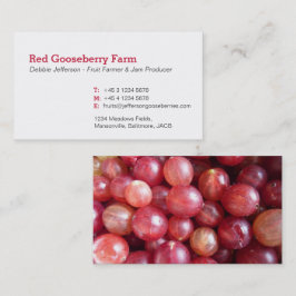 Tarjetas de visita para granjeros de Gooseberry / 