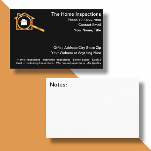 Tarjetas de visita para inspecciones inmobiliarias