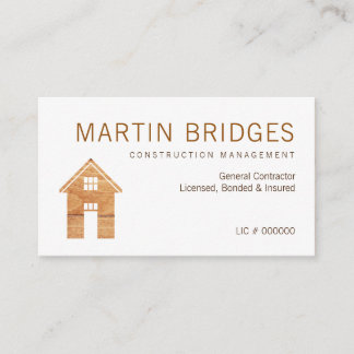 Tarjetas de visita para la construcción general de