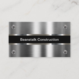 Tarjetas de visita para la construcción metálica d