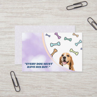 Tarjetas de visita para la tienda de perros