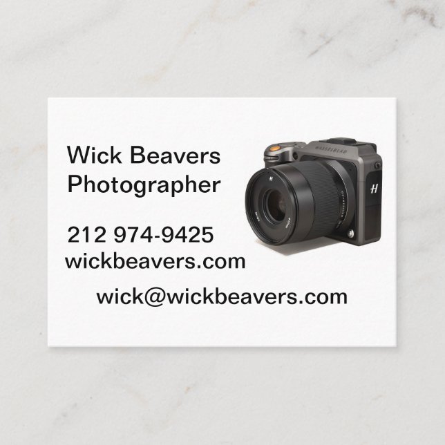 Tarjetas de visita para los Beavers Wick (Anverso)