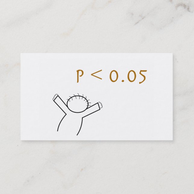 Tarjetas de visita para los estadísticos (Reverso)