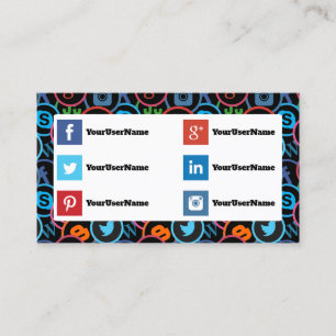 Tarjetas de visita para los medios sociales