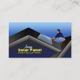 Tarjetas de visita para los paneles solares