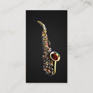 Tarjetas de visita para los saxofonistas