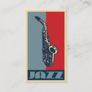 Tarjetas de visita para los saxofonistas