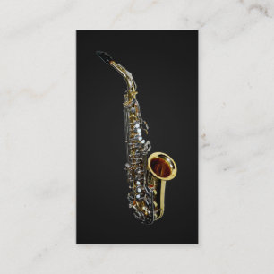 Tarjetas de visita para los saxofonistas