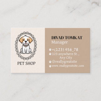 Tarjetas de visita para Mascotas modernos