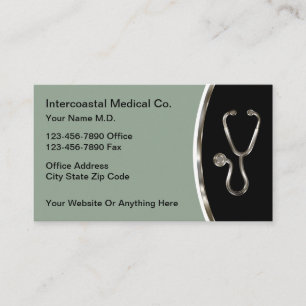 Tarjetas de visita para Médicos de oficina médica