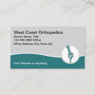 Tarjetas de visita para Médicos ortopédicos