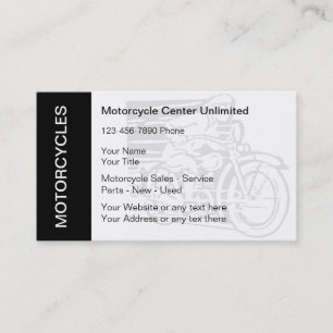 Tarjetas de visita para motocicletas