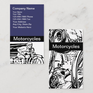 Tarjetas de visita para motocicletas