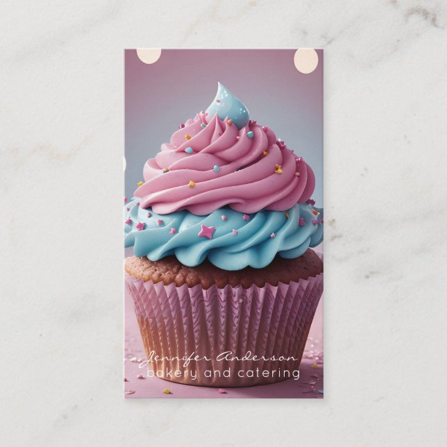 Tarjetas de visita para panadería Baker (Anverso)