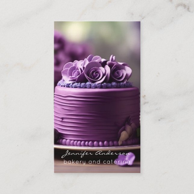 Tarjetas de visita para panadería Baker (Anverso)