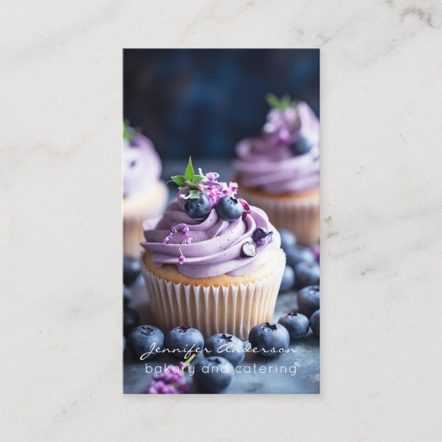 Tarjetas de visita para panadería Baker (Anverso)