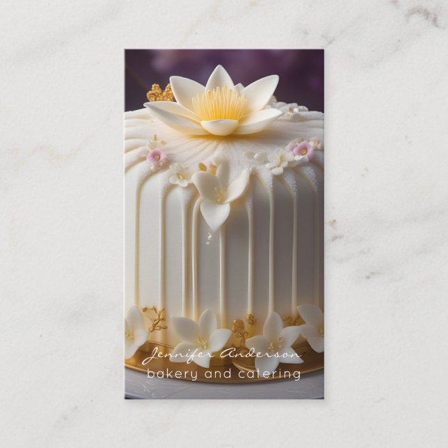 Tarjetas de visita para panadería Baker (Anverso)