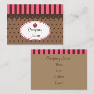 Tarjetas de visita para panadería Cupakes