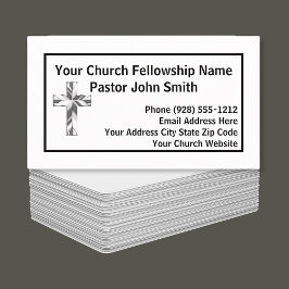 Tarjetas de visita para pastores de iglesia Minima