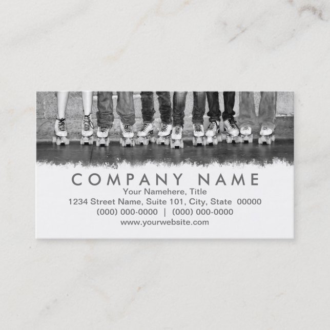 Tarjetas de visita para patinar sobre ruedas (Anverso)