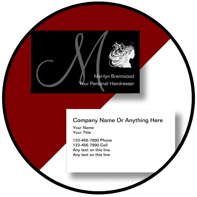 Tarjetas de visita para peluquería de belleza (Subido por el creador)