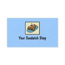 Tarjetas de visita para personalizable de sandwich