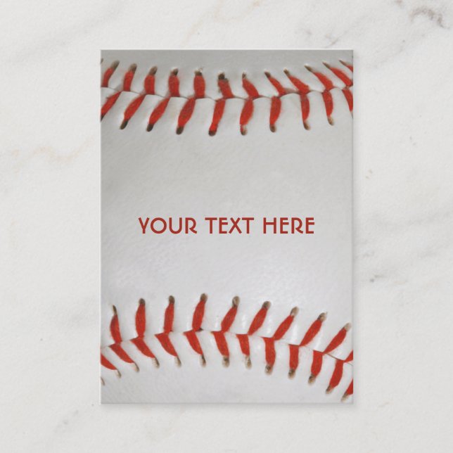 Tarjetas de visita para personalizados de béisbol (Anverso)